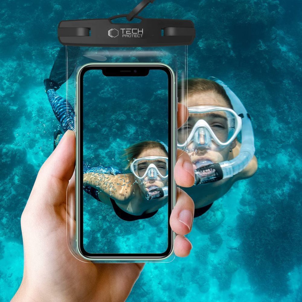 Tech - Protect UWC7 Universal Αδιάβροχη Θήκη για Smartphones 6.9'' - Black / Orange