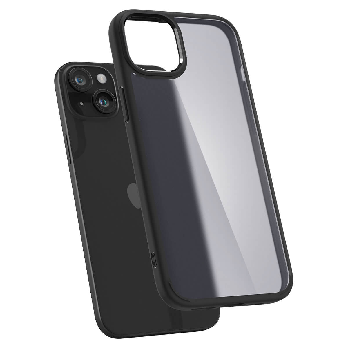 Spigen iPhone 15 Plus Ultra Hybrid Σκληρή Θήκη με Πλαίσιο Σιλικόνης - Frost Black