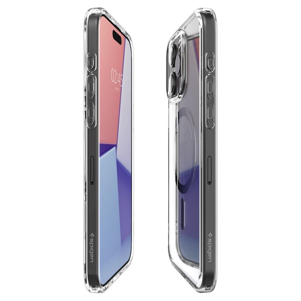 Spigen iPhone 15 Pro Ultra Hybrid Mag Σκληρή Θήκη με Πλαίσιο Σιλικόνης Και MagSafe - Carbon Fiber