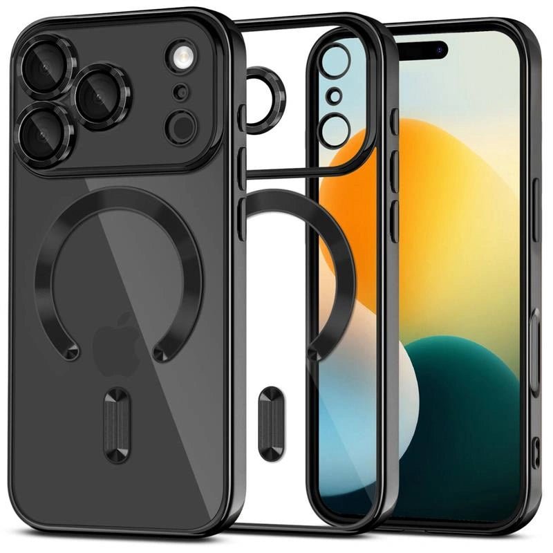 Tech - Protect iPhone 17 Pro Max MagFlex - Θήκη Σιλικόνης TPU με MagSafe - Διάφανη / Shiny Black