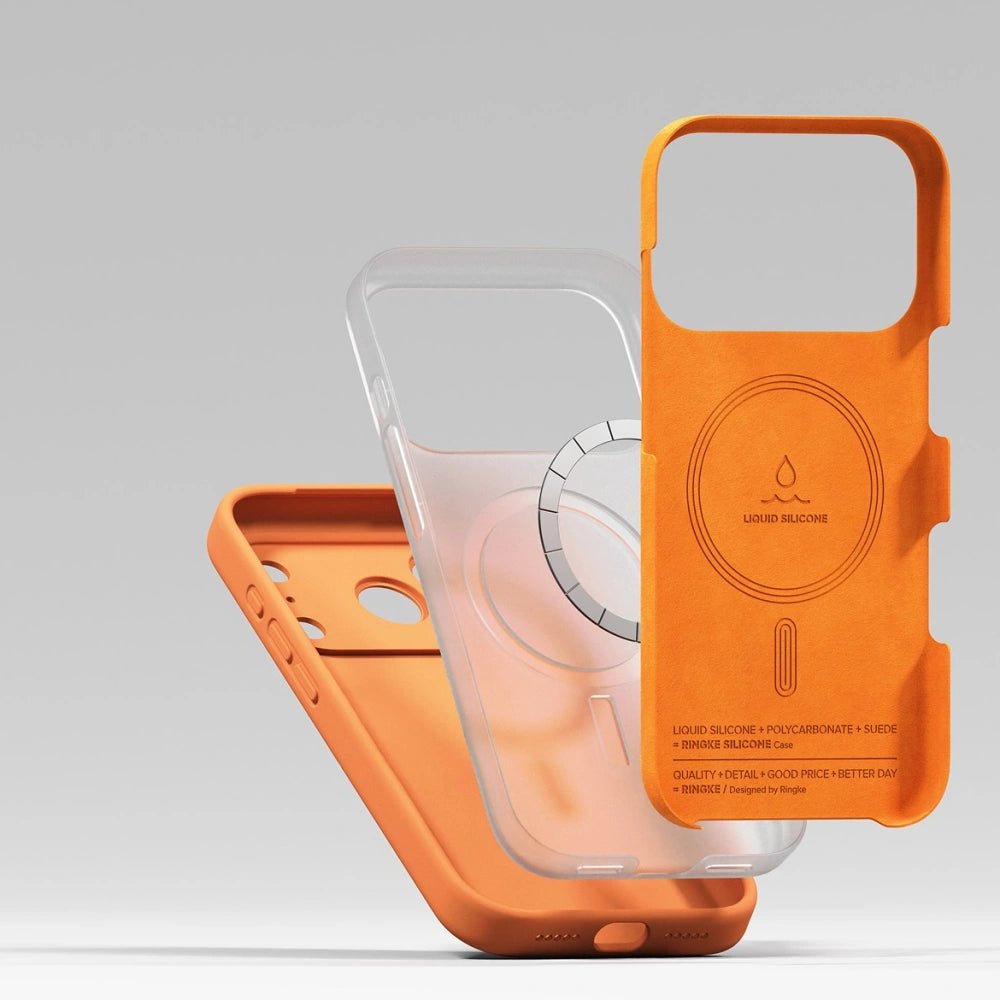 Ringke iPhone 17 Pro Max - Silicone Magnetic MagSafe - Θήκη Σιλικόνης με MagSafe - Tangerine