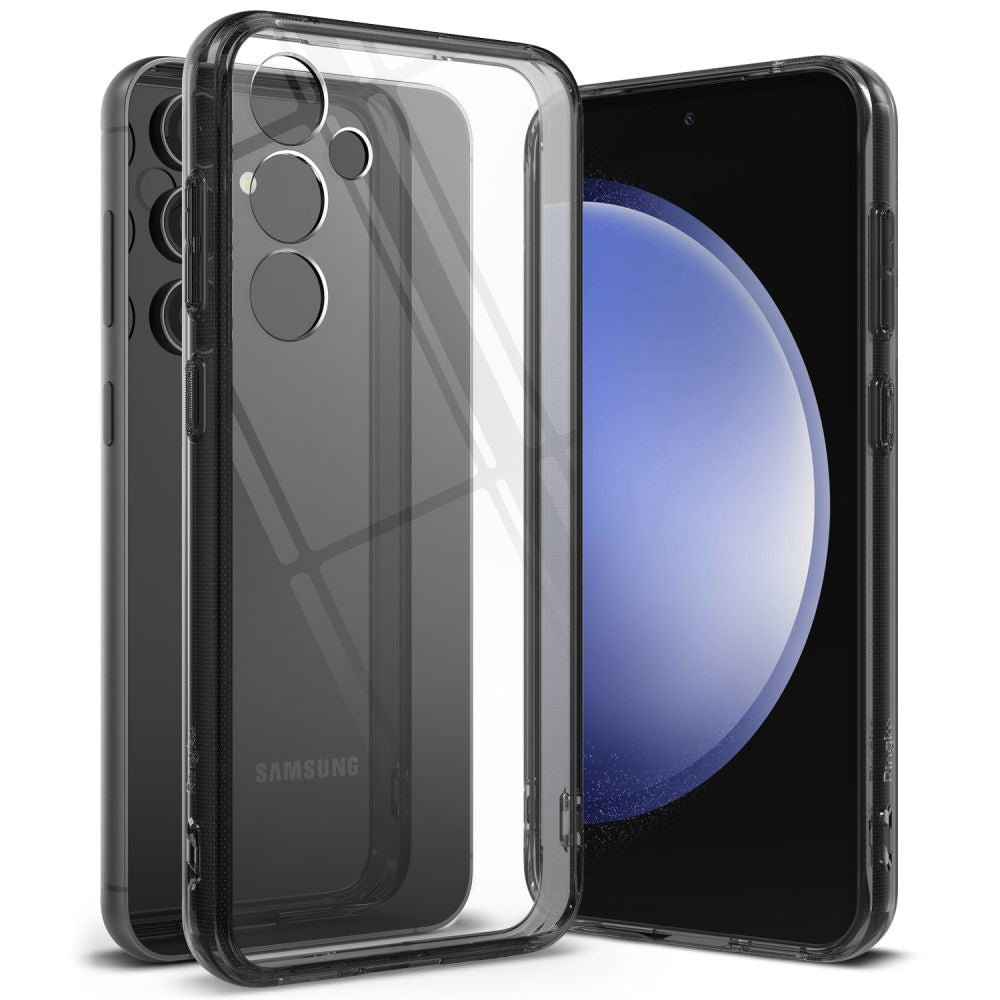 Ringke Samsung Galaxy S23 FE Fusion Σκληρή Θήκη με Πλαίσιο Σιλικόνης - Smoke Black / Διάφανη