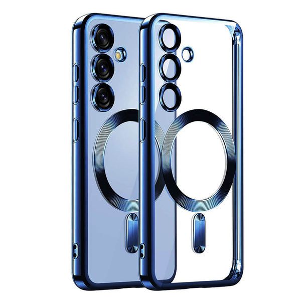 Techsuit Samsung Galaxy S25 - Luxury Crystal MagSafe - Θήκη Σιλικόνης - Deep Blue