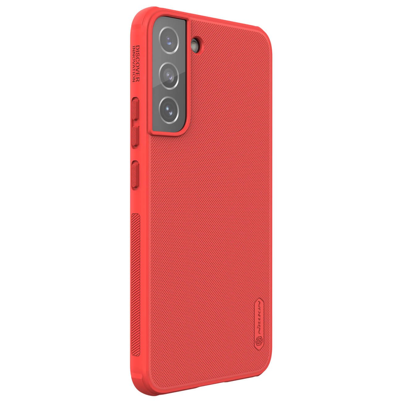 Nillkin Samsung Galaxy S22 Plus Super Frosted Shield Pro Σκληρή Θήκη με Πλαίσιο Σιλικόνης - Red