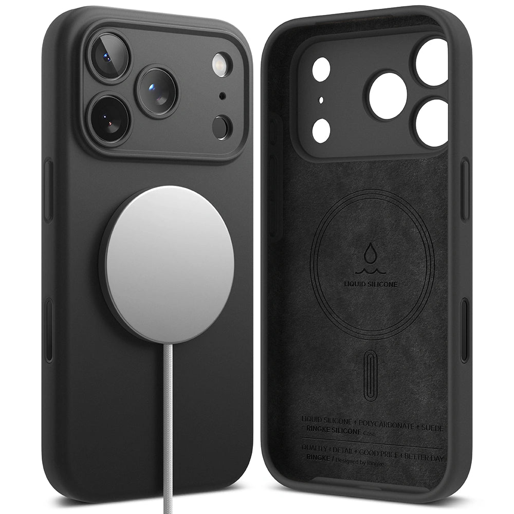 Ringke iPhone 17 Pro - Silicone Magnetic MagSafe - Θήκη Σιλικόνης με MagSafe - Black