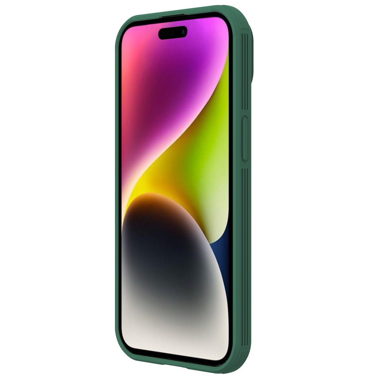 Nillkin iPhone 15 CamShield Pro Magnetic Σκληρή Θήκη με Κάλυμμα για την Κάμερα και MagSafe - Green