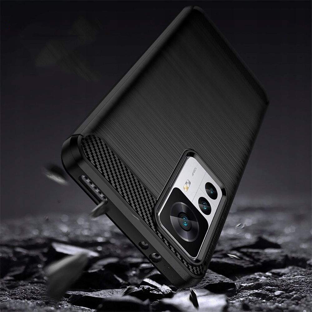 Tech - Protect Xiaomi 12T / 12T Pro Θήκη Rugged Carbon TPU - Black