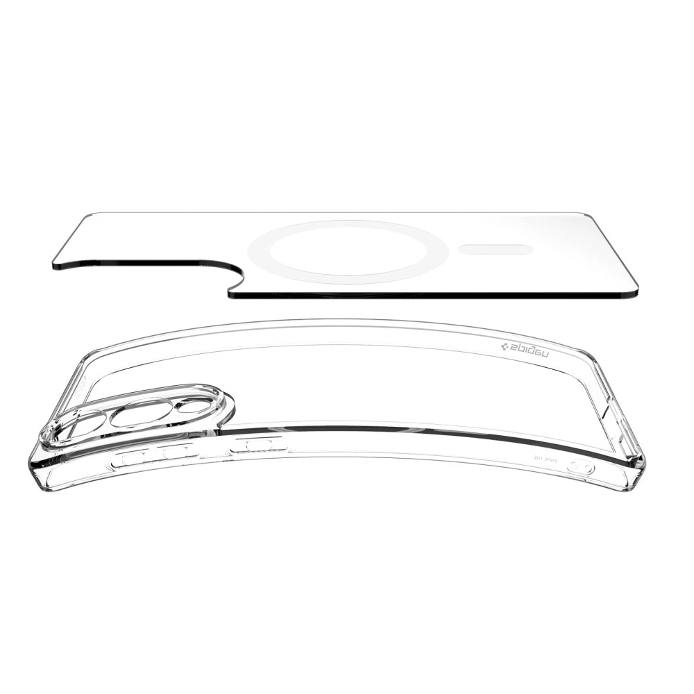 Spigen Samsung Galaxy S25 Edge - Ultra Hybrid Mag - Σκληρή Θήκη με Πλαίσιο Σιλικόνης Και MagSafe - Clear / White