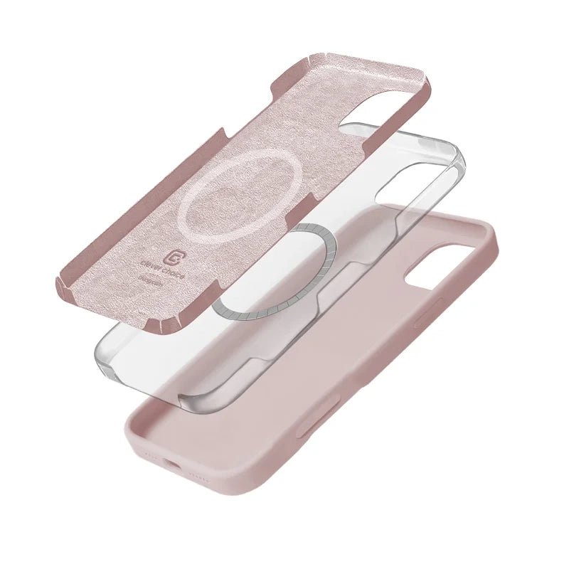 Crong iPhone 16 Pro Max Color Cover Magnetic - Θήκη Σιλικόνης με MagSafe - Sandy Pink