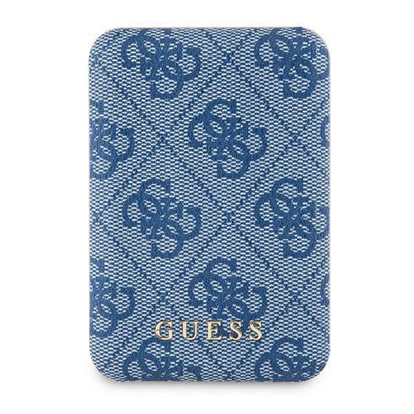 Guess PowerBank 15W - 4G Leather Metal Logo - 5000 mAh - Blue - GUPB5FP4EMGB