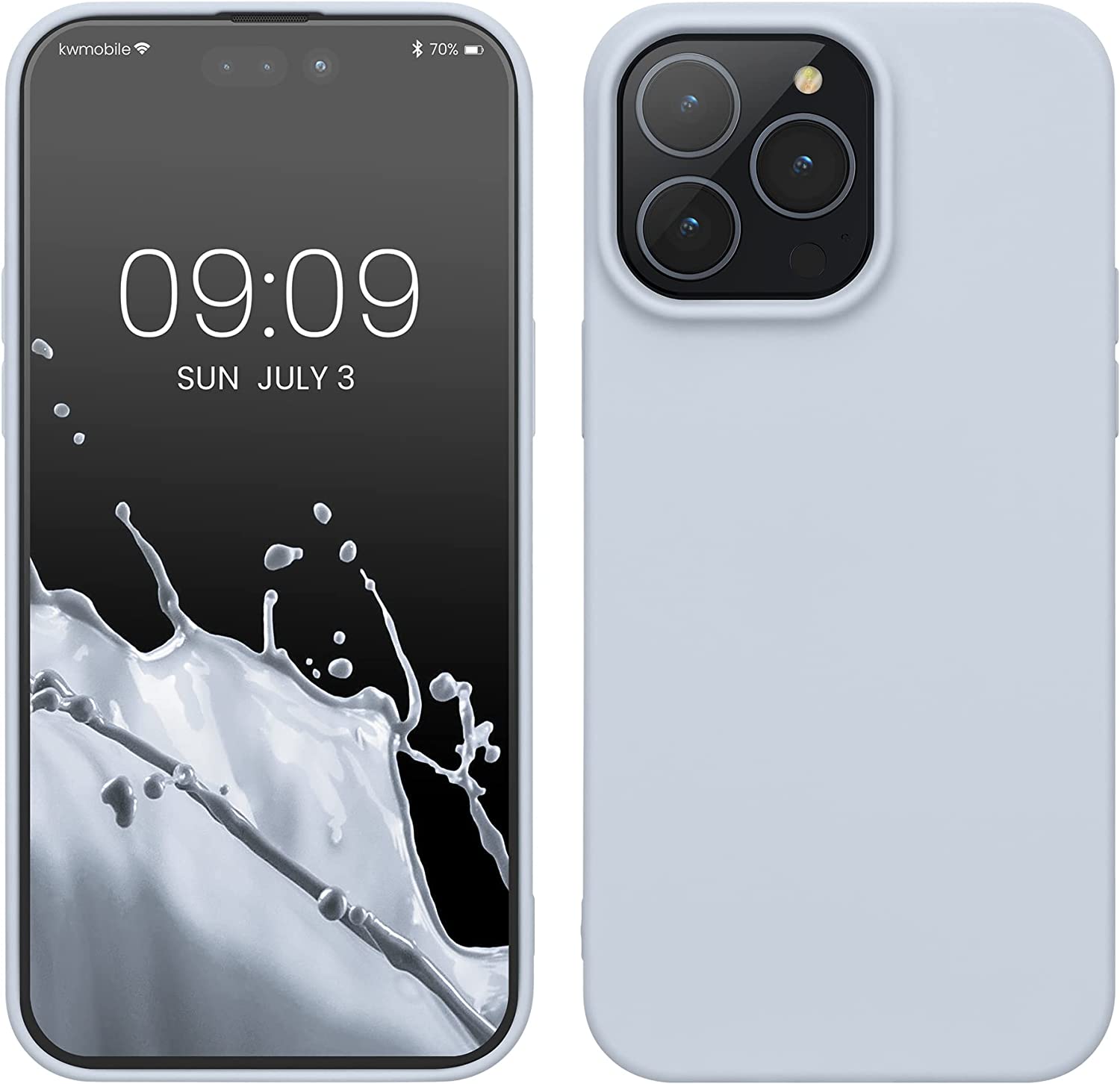 KW iPhone 14 Pro Max Λεπτή Θήκη Σιλικόνης TPU - Light Blue Matte - 59078.58