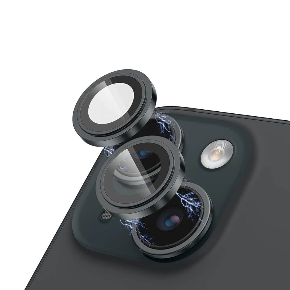 Lito iPhone 15 / 15 Plus - S+ Camera Glass Protector - Αντιχαρακτικό Γυαλί για την Κάμερα - Black
