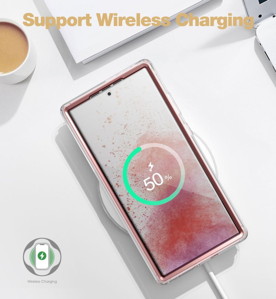 Tech - Protect Samsung Galaxy S23 Ultra Velar Θήκη 360 Full Body με Προστασία Οθόνης - Marble