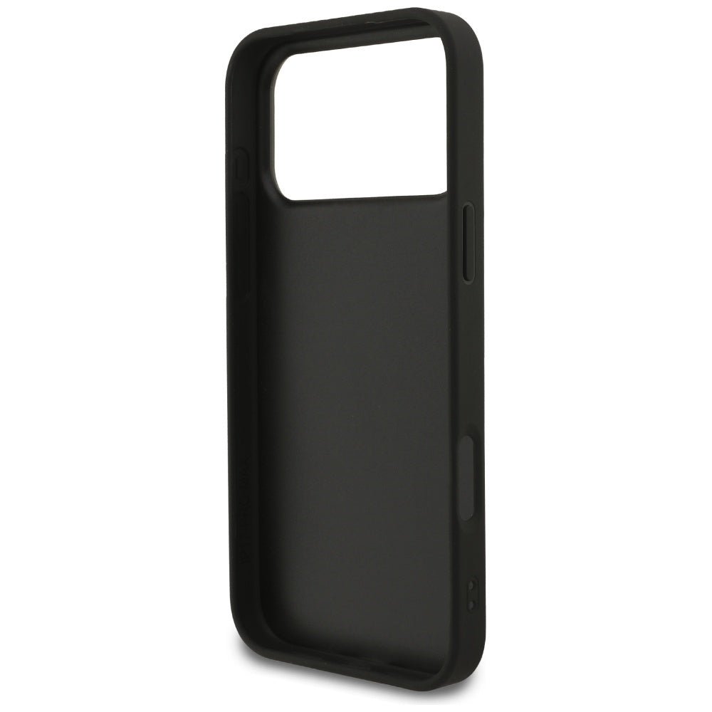 Guess iPhone 17 Pro Max - 4G Classic - Σκληρή Θήκη με Πλαίσιο Σιλικόνης και Επένδυση Συνθετικού Δέρματος - Black - GUHCP17XG4GFGR
