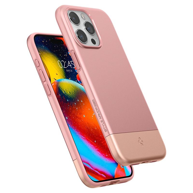 Spigen iPhone 15 Pro Max Style Armor Mag Σκληρή Θήκη με MagSafe - Rose Gold