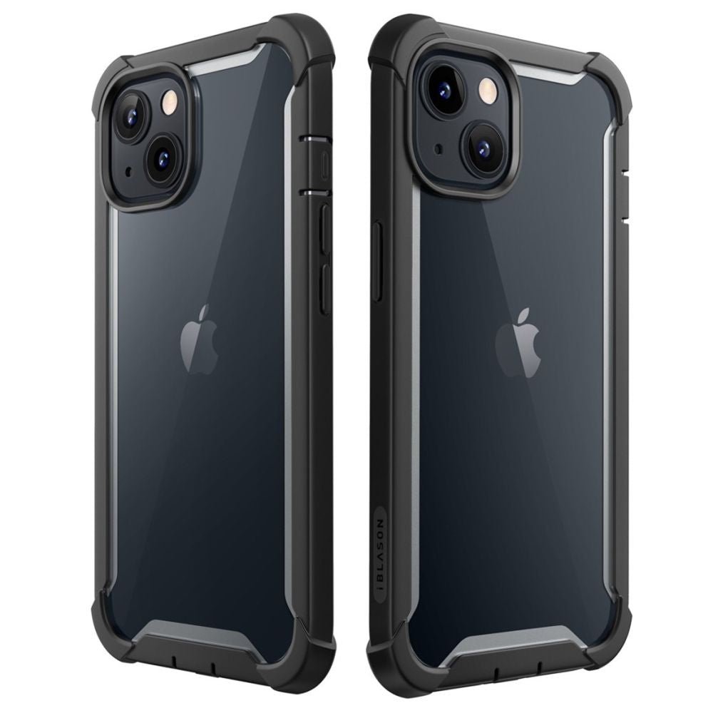 i - Blason iPhone 14 Plus Ares Σκληρή Θήκη με Πλαίσιο Σιλικόνης και Προστασία Οθόνης - Black