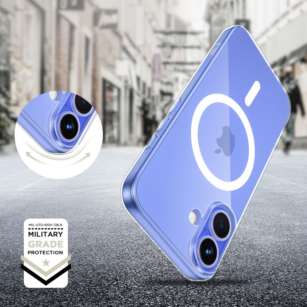 Tech - Protect iPhone 16 Flexair Θήκη Σιλικόνης TPU με MagSafe - Διάφανη