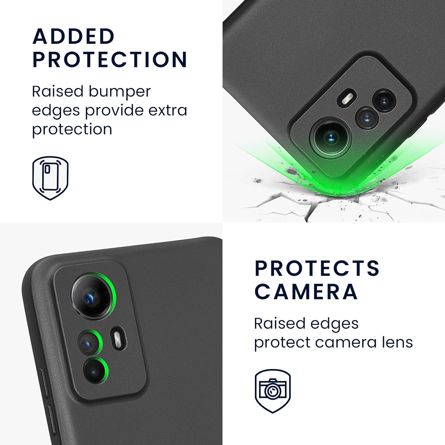 KW Xiaomi Redmi Note 12S Θήκη Σιλικόνης TPU - Metallic Grey