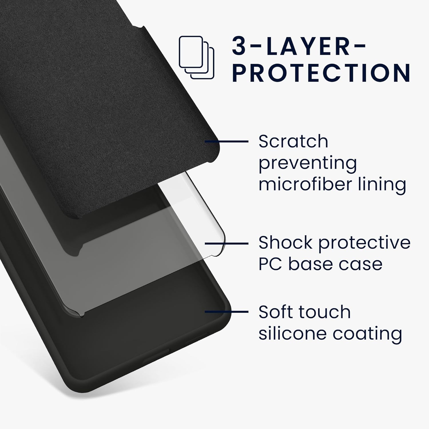 KW Samsung Galaxy A16 4G / A16 5G Θήκη Σιλικόνης Rubberized TPU - Dark Grey