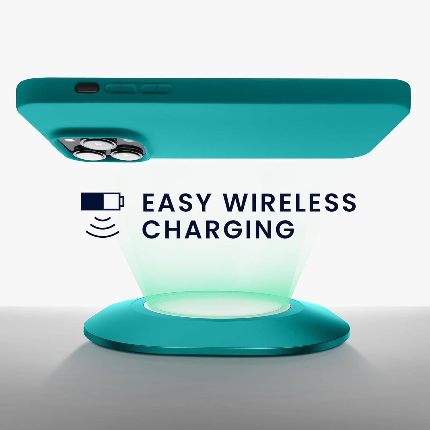KW iPhone 15 Pro Max Λεπτή Θήκη Σιλικόνης TPU - Teal Matte - 61960.57
