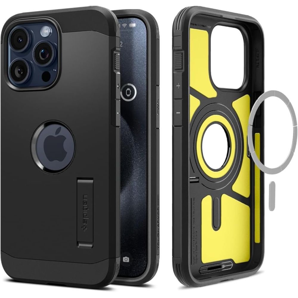 Spigen iPhone 15 Pro Max Tough Armor Mag Σκληρή Θήκη με MagSafe - Black