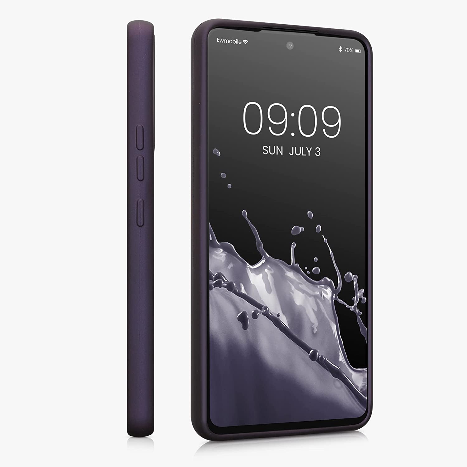 KW Samsung Galaxy A53 5G Θήκη Σιλικόνης TPU - Metallic Berry - 57958.115