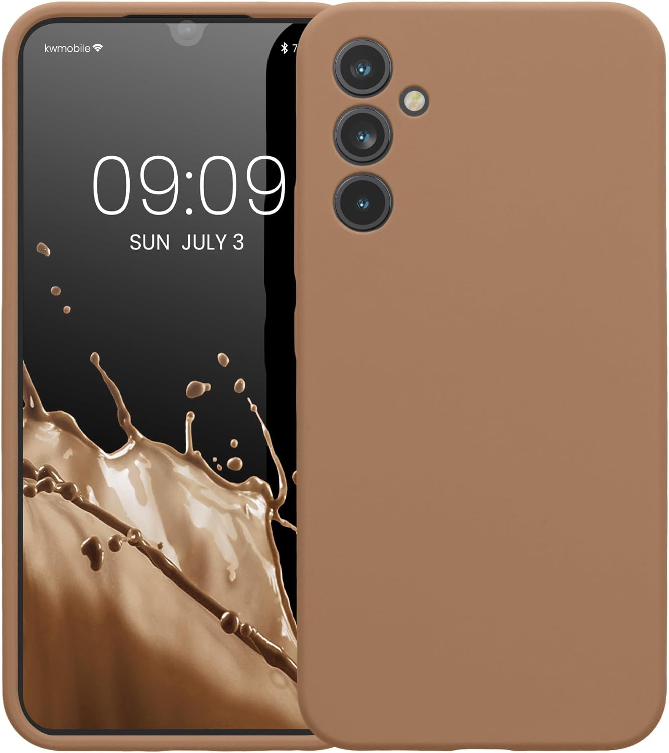 KW Samsung Galaxy A34 5G Θήκη Σιλικόνης Rubber TPU - Cappuccino - 60807.246