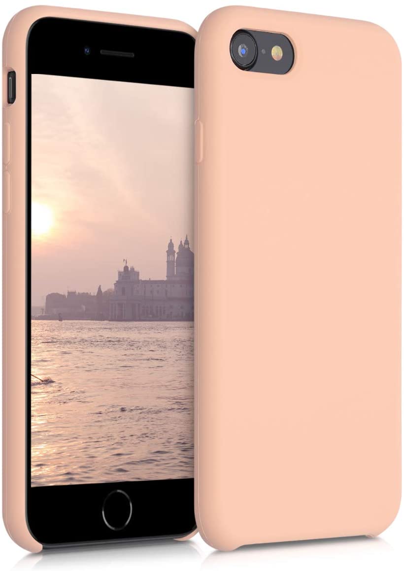 KW iPhone SE 2022 / SE 2020 / 7 / 8 Θήκη Σιλικόνης Rubber TPU - Peach Nougat - 40225.194