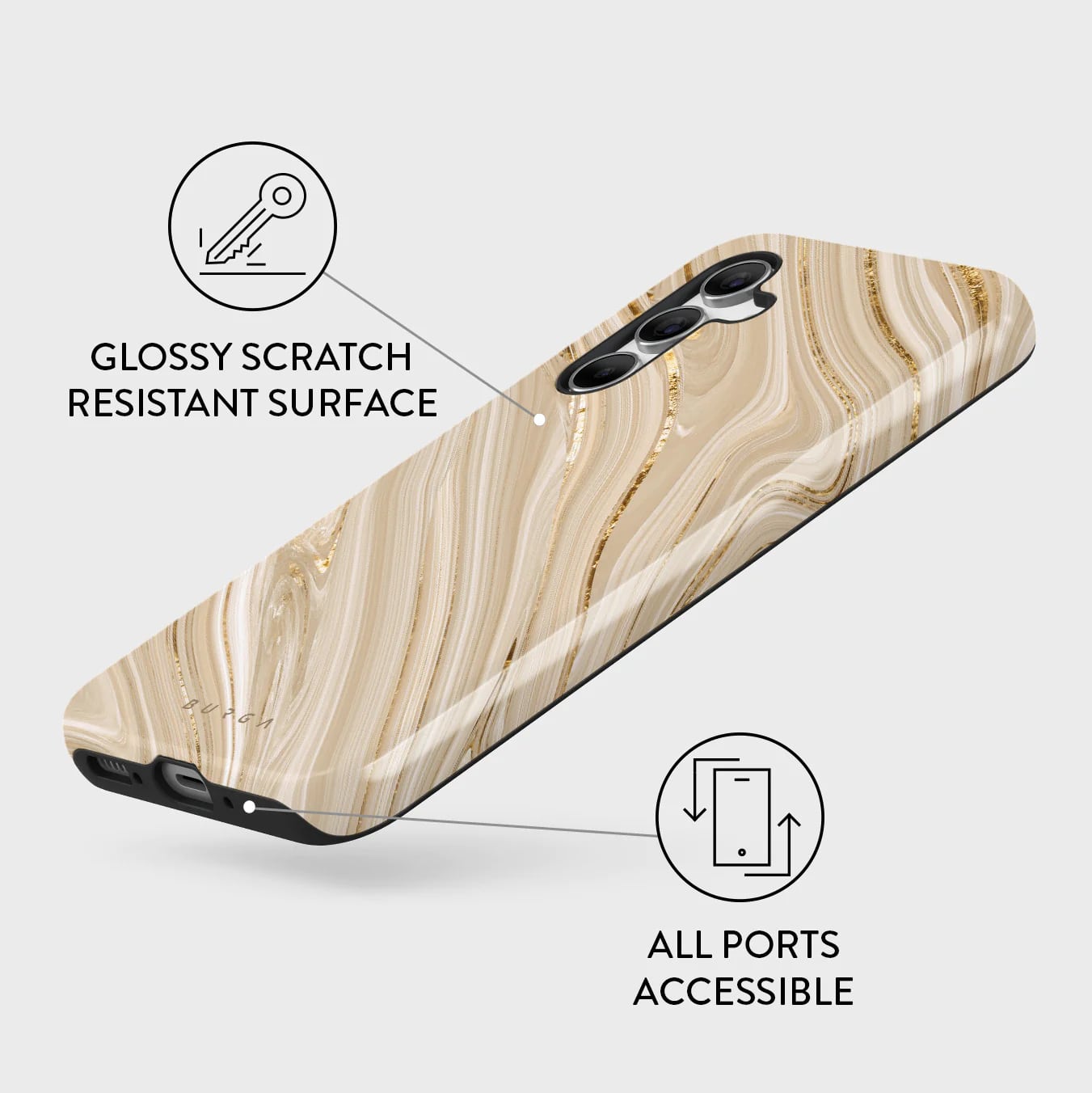 Burga Samsung Galaxy A54 5G Fashion Tough Σκληρή Θήκη - Full Glam