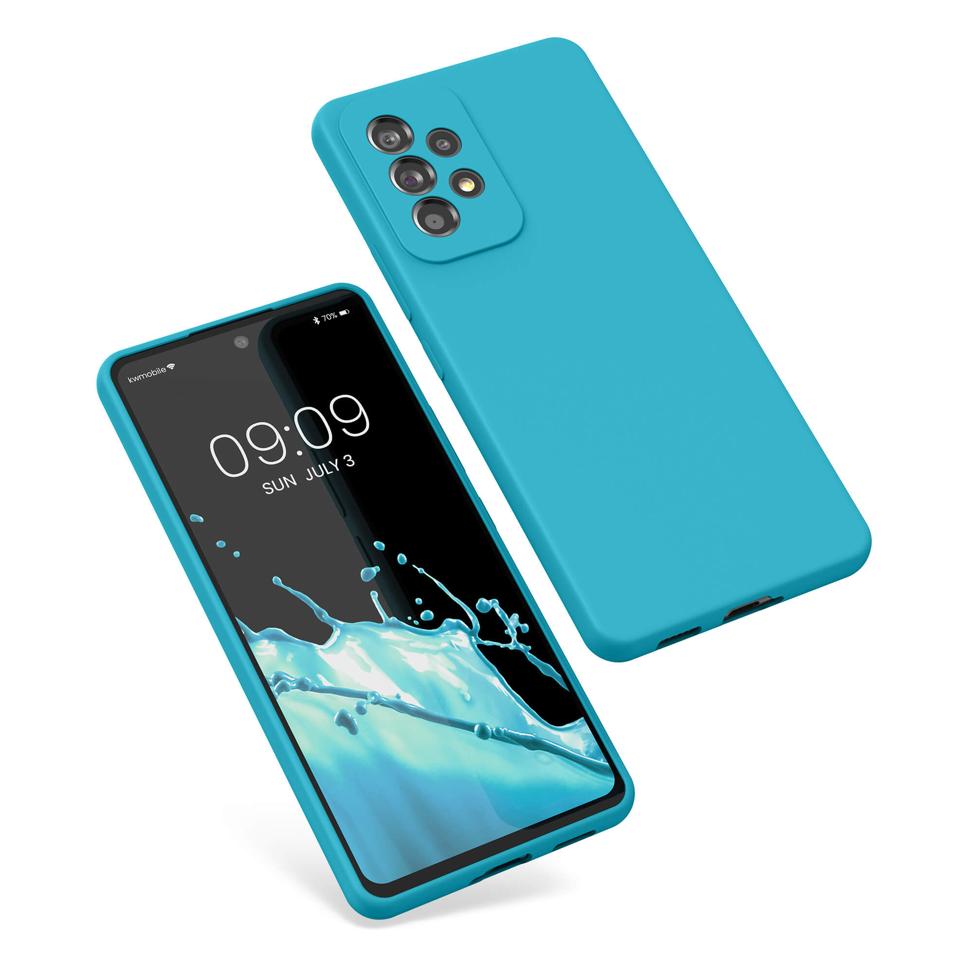 KW Samsung Galaxy A53 5G Θήκη Σιλικόνης Rubber TPU - Cool Glacier - 57835.205