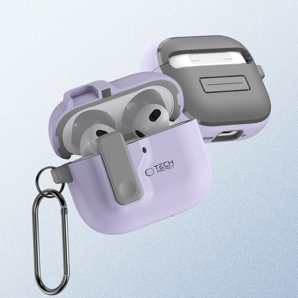 Tech - Protect AirPods 4 Θήκη από Σκληρό Πλαστικό - Slim Hook - Lavender