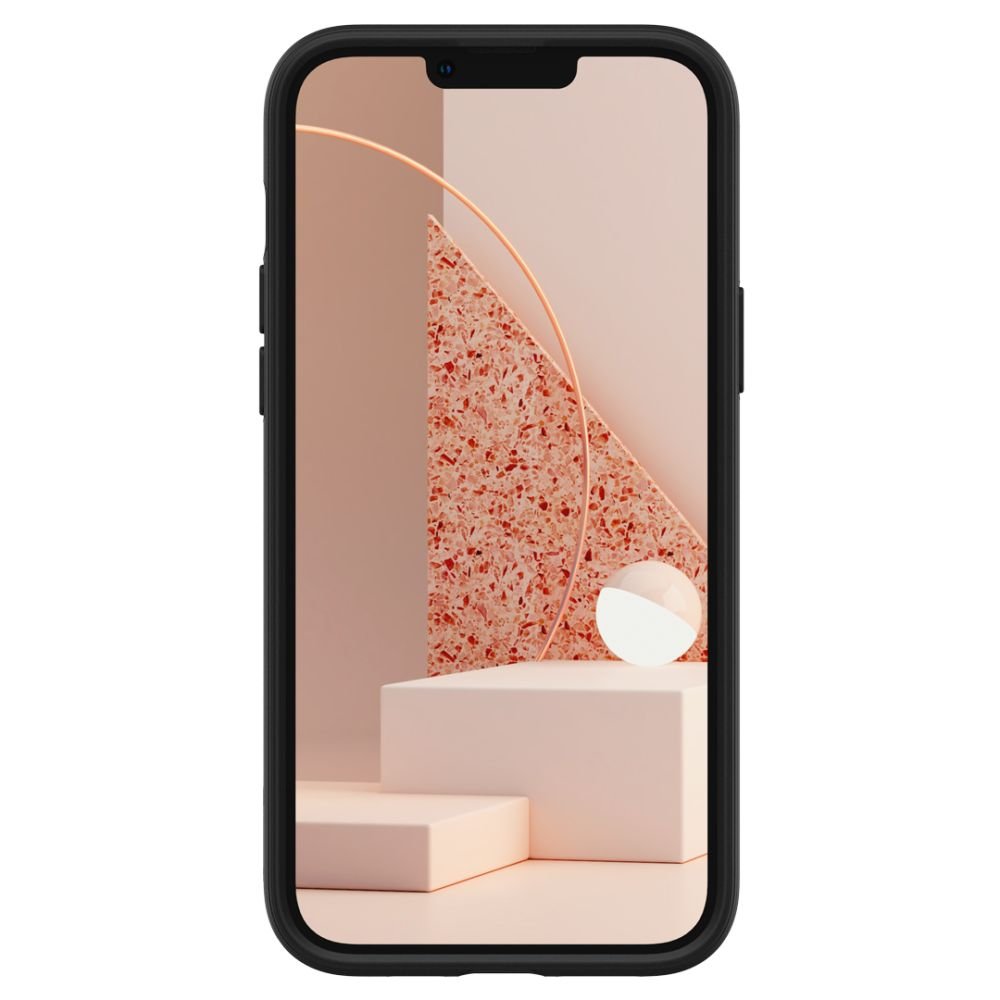 Caseology iPhone 14 Plus / iPhone 15 Plus Parallax Mag Θήκη Σιλικόνης με Σκληρό Πλαίσιο και MagSafe - Matte Black