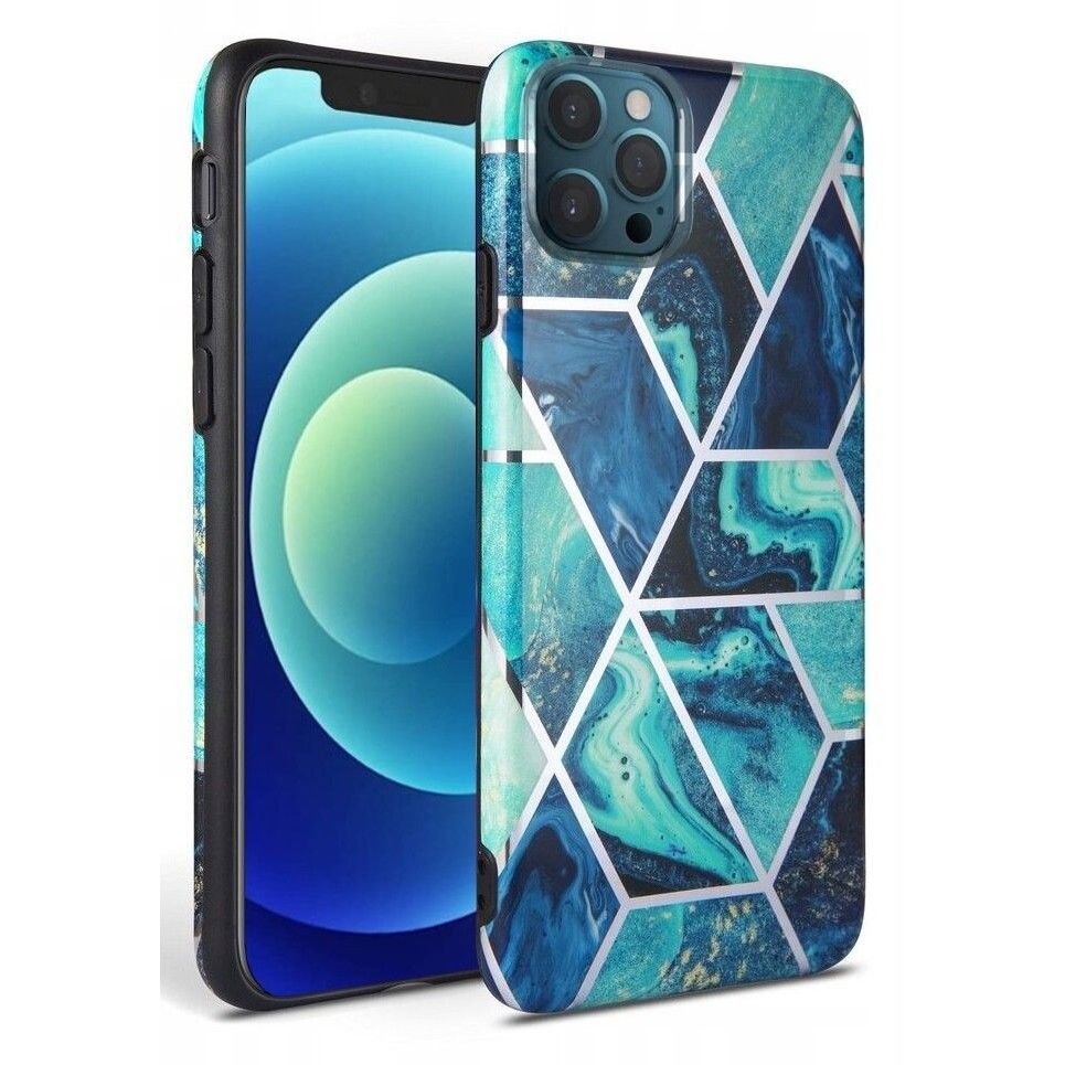Tech - Protect iPhone 12 Pro Max Θήκη Σιλικόνης TPU Marble - Blue