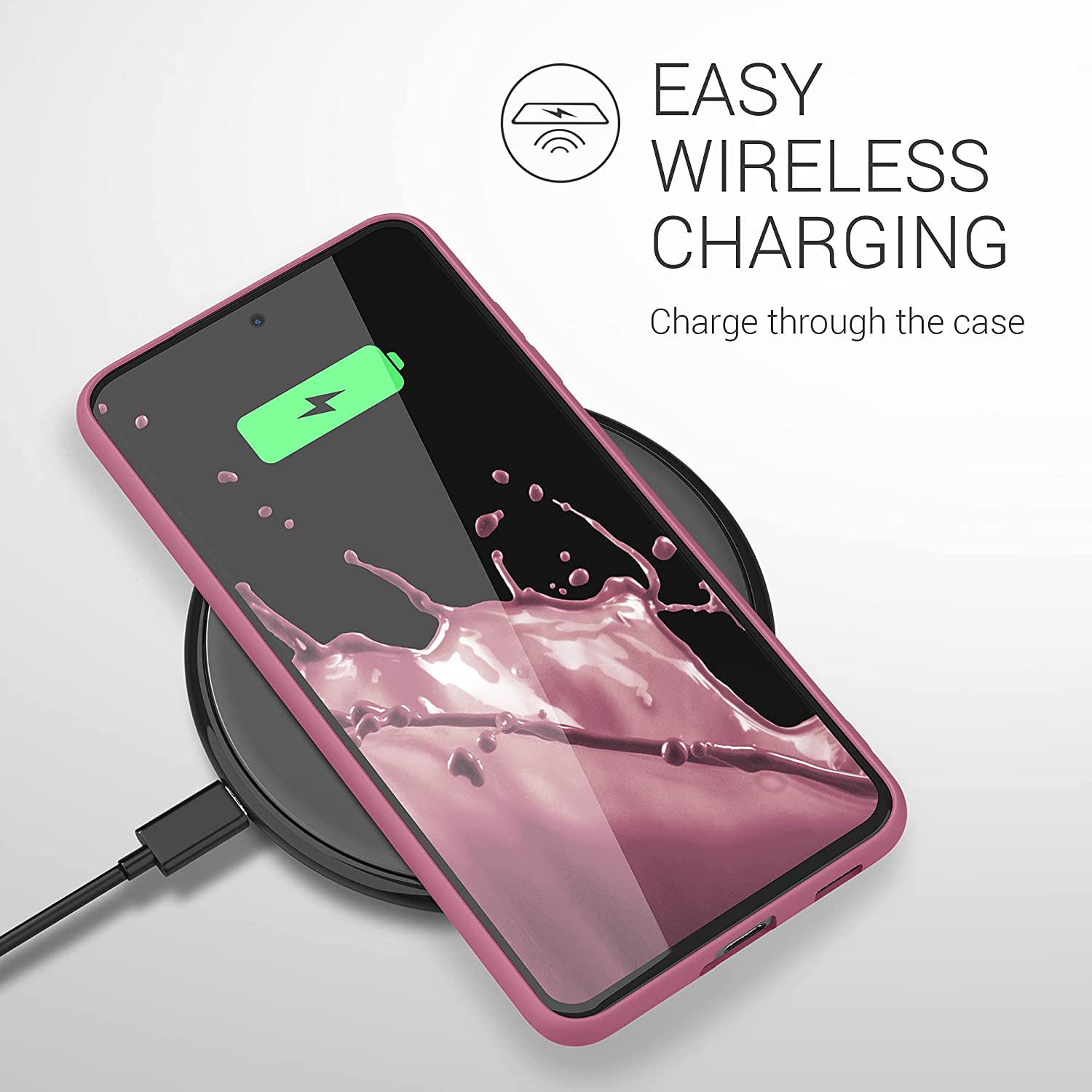 KW Samsung Galaxy S21 FE Θήκη Σιλικόνης TPU - Deep Rusty Rose - 55484.167