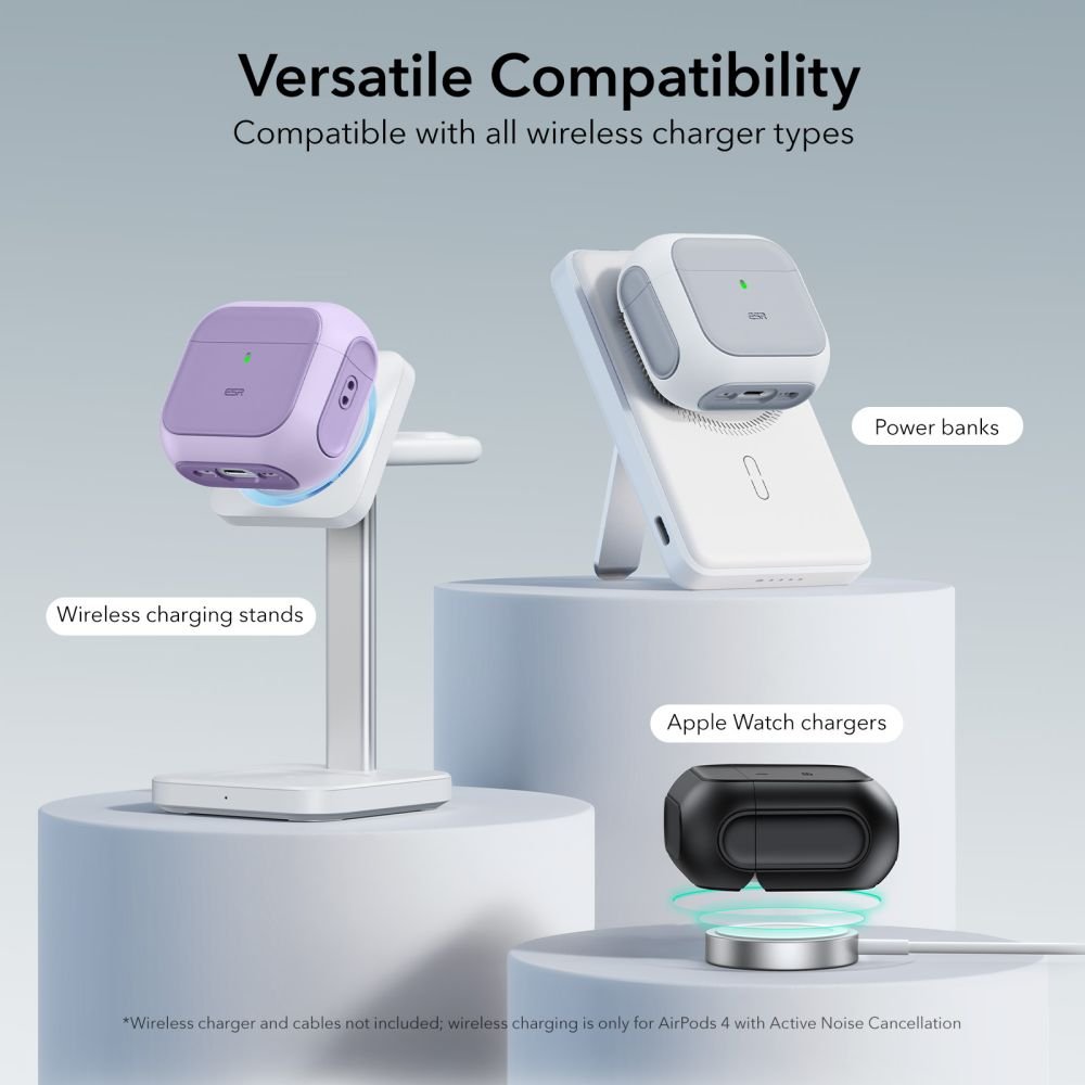 ESR AirPods 4 Θήκη Σιλικόνης με MagSafe - Orbit Halolock - Purple