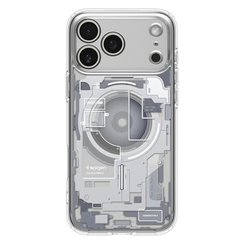 Spigen iPhone 17 Pro Max - Ultra Hybrid Mag - Σκληρή Θήκη με Πλαίσιο Σιλικόνης Και MagSafe - Zero One White