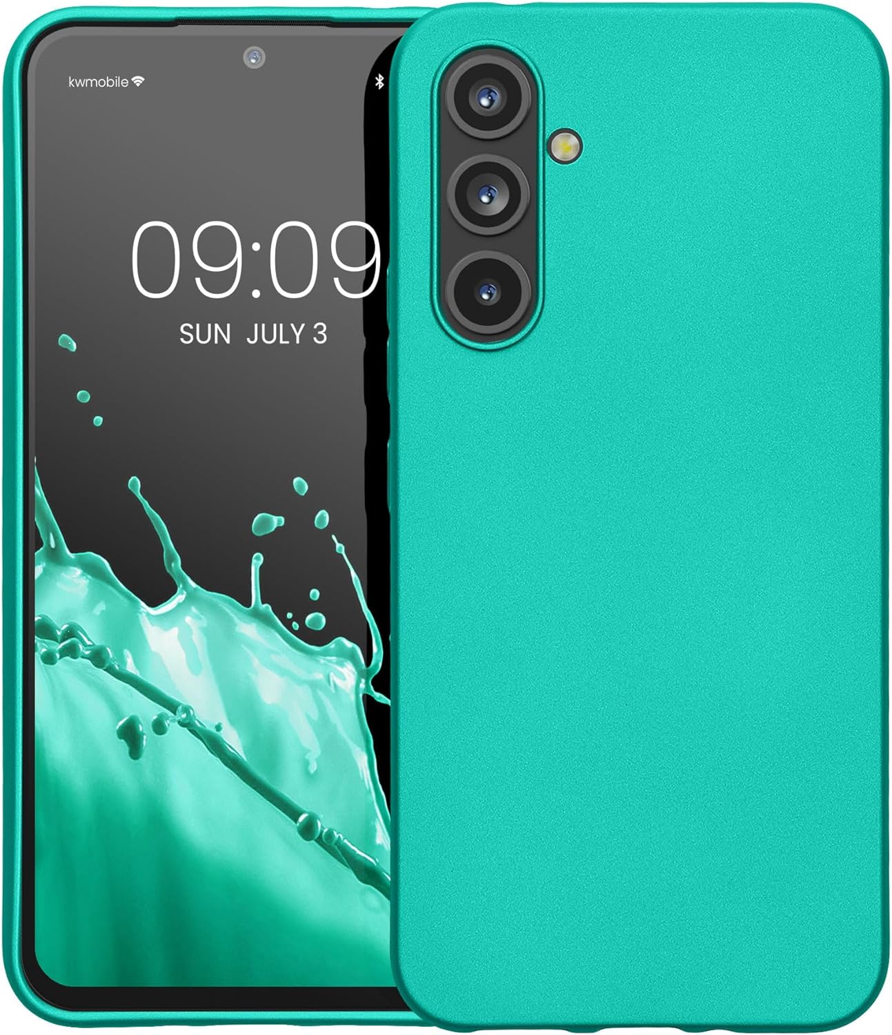 KW Samsung Galaxy A54 5G Θήκη Σιλικόνης TPU - Metallic Turquoise