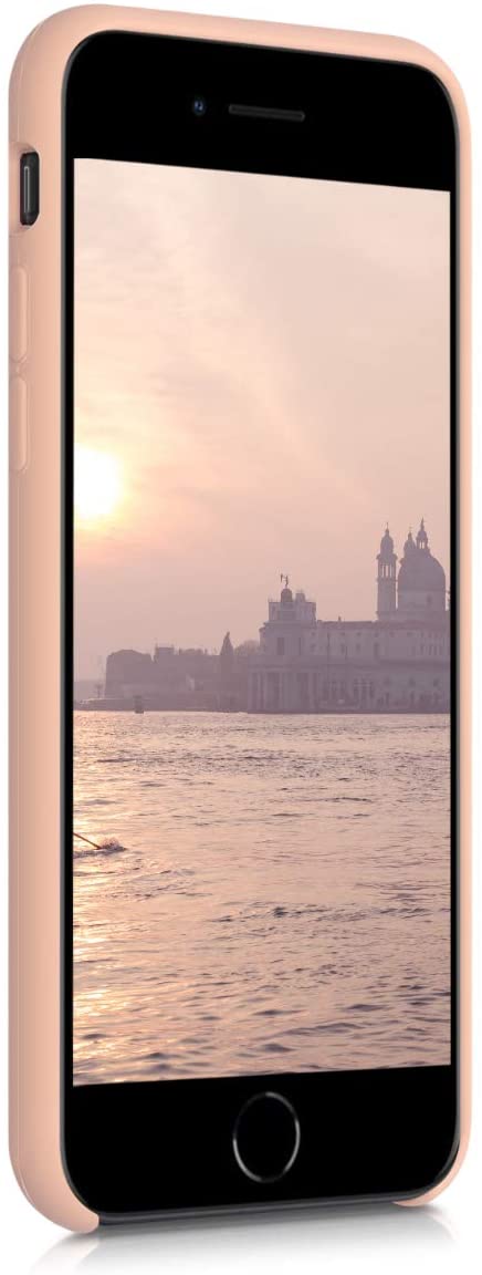 KW iPhone SE 2022 / SE 2020 / 7 / 8 Θήκη Σιλικόνης Rubber TPU - Peach Nougat - 40225.194