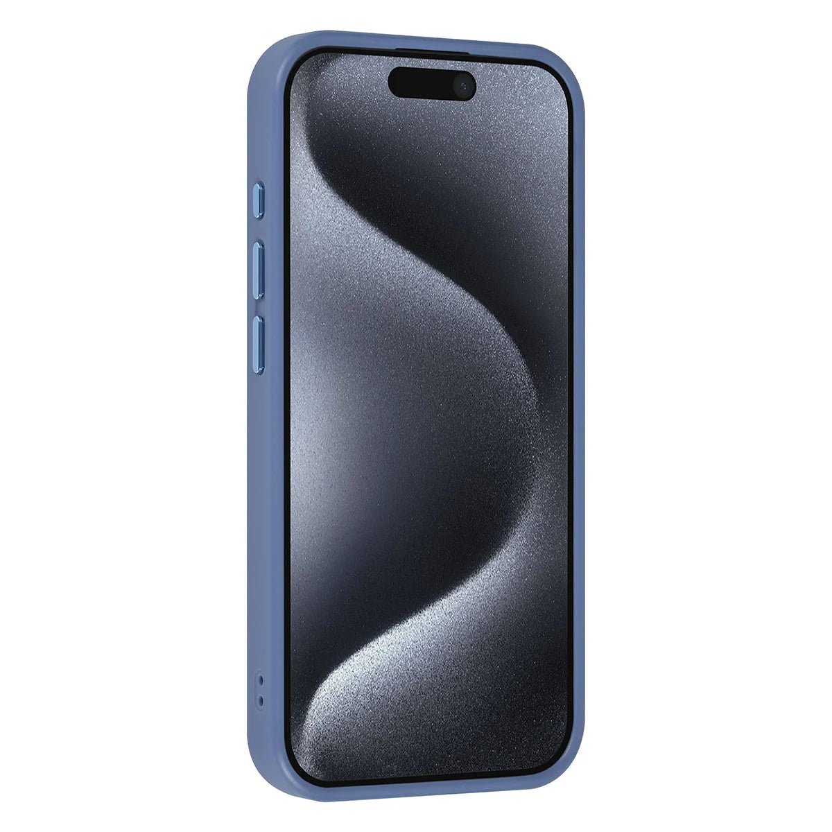 Tuniq iPhone 15 Pro - Σκληρή Θήκη με Πλαίσιο Σιλικόνης - Ανοιχτό Μπλε / Διάφανο