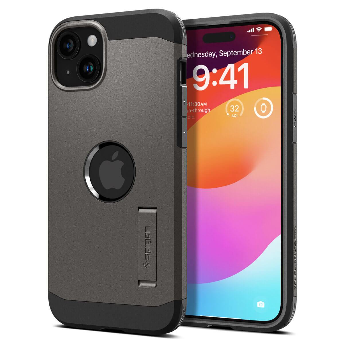 Spigen iPhone 15 Tough Armor Mag Σκληρή Θήκη με MagSafe - Gunmetal