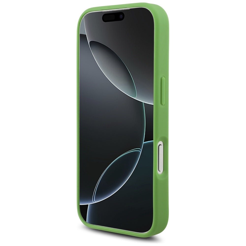 Lacoste iPhone 17 Pro - Iconic Petit Pique Woven Logo MagSafe - Σκληρή Θήκη με Πλαίσιο Σιλικόνης - Green