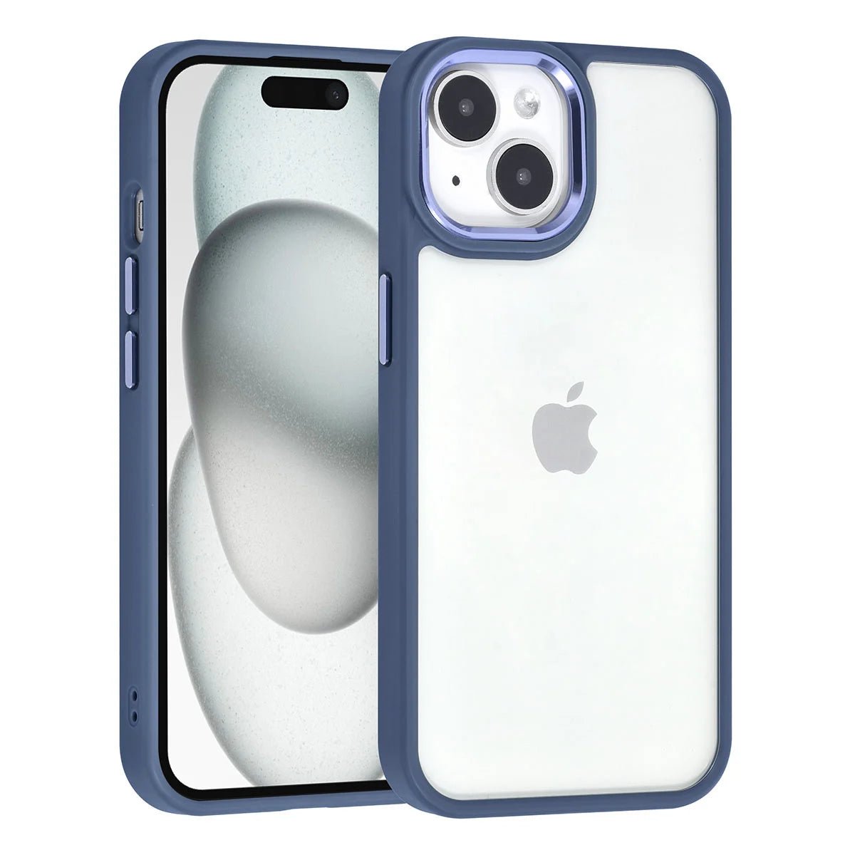 Tuniq iPhone 15 - Σκληρή Θήκη με Πλαίσιο Σιλικόνης - Μπλε / Διάφανο