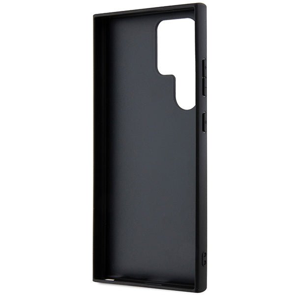 Guess Samsung Galaxy S24 Ultra - 4G Big Metal Logo Θήκη με Επένδυση Συνθετικού Δέρματος - Blue - GUHCS24L4GMGBL