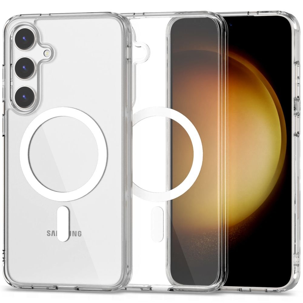 Tech - Protect Samsung Galaxy S24 Flexair Hybrid MagSafe Σκληρή Θήκη με Πλαίσιο Σιλικόνης και MagSafe - Διάφανη