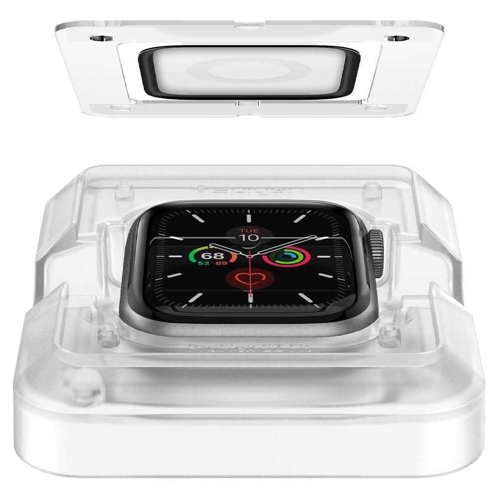 Spigen Προστασία Οθόνης Apple Watch 4 / 5 / 6 / SE / SE 2 - 40mm - Proflex EZ Fit Αντιχαρακτικό Γυαλί Οθόνης - 2 Τεμάχια - Black