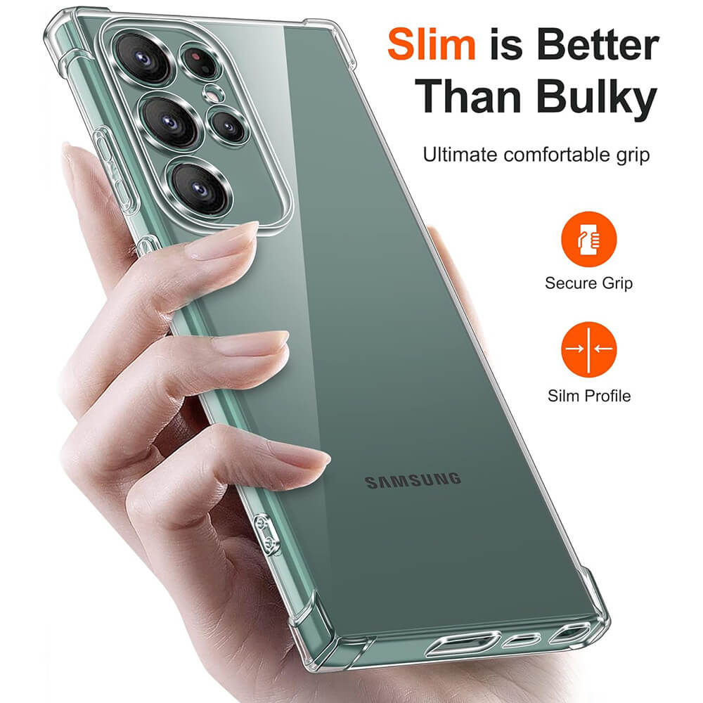 Techsuit Samsung Galaxy S25 Ultra - Shockproof - Θήκη Σιλικόνης με Ενισχυμένες Γωνίες - Clear