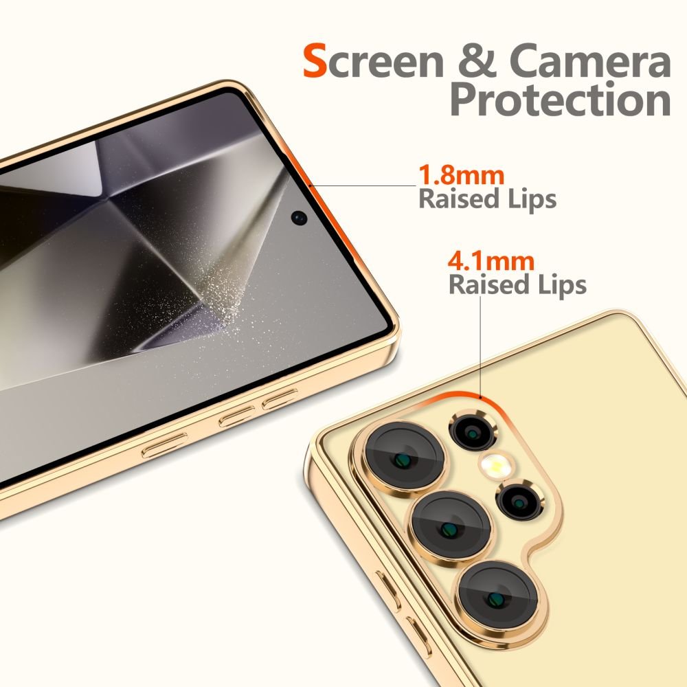 Tech - Protect Samsung Galaxy S25 Ultra MagFlex Θήκη Σιλικόνης TPU με MagSafe - Shiny Gold