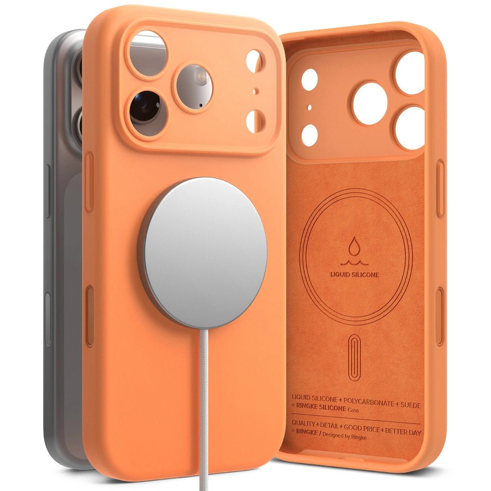 Ringke iPhone 17 Pro Max - Silicone Magnetic MagSafe - Θήκη Σιλικόνης με MagSafe - Tangerine