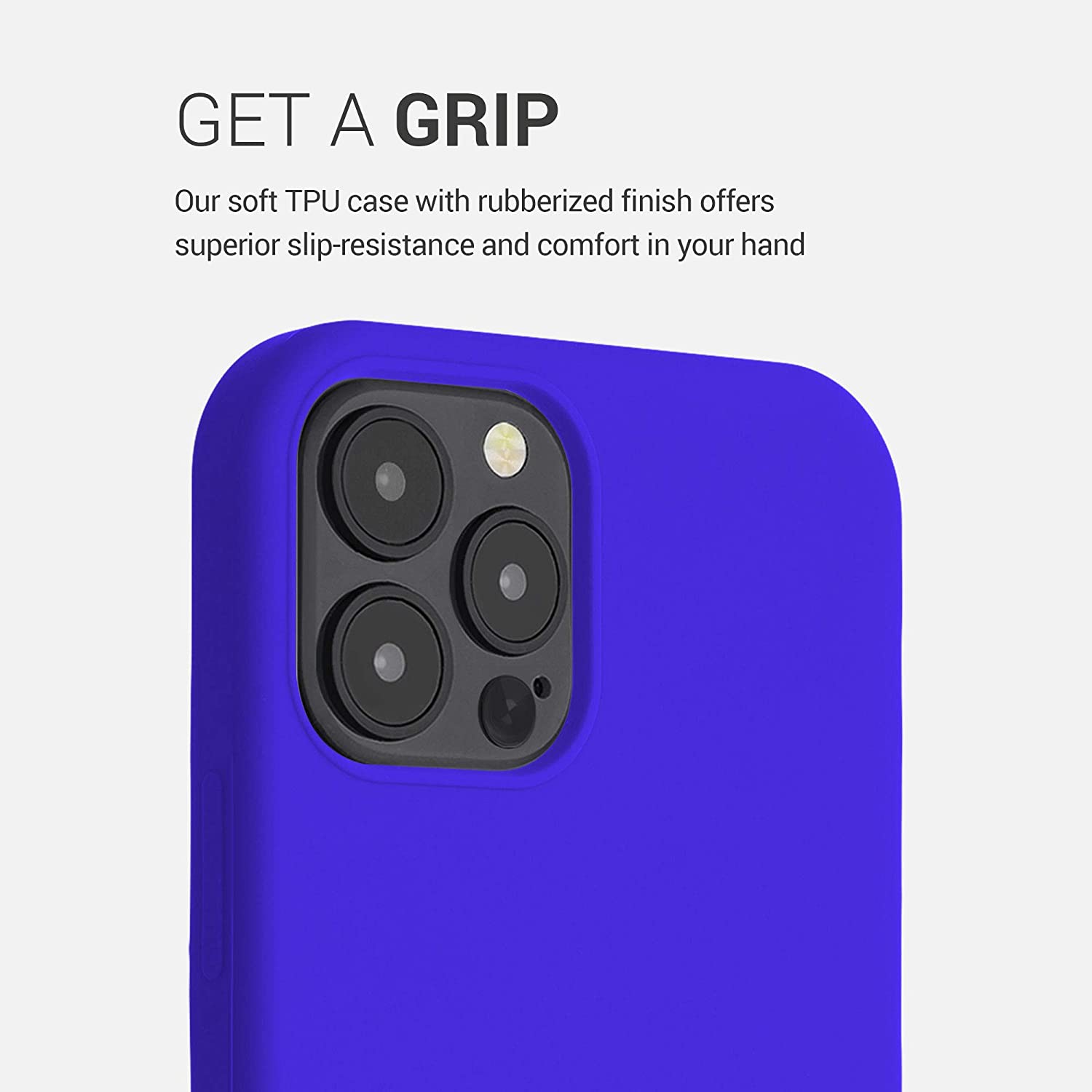 KW iPhone 12 / iPhone 12 Pro Θήκη Σιλικόνης Rubber TPU - Royal Blue - 52641.134