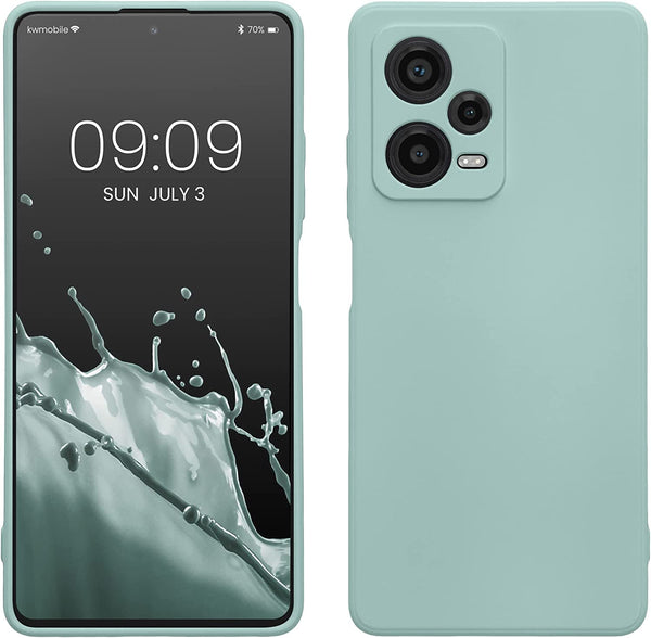 KW Xiaomi Redmi Note 12 Pro+ Θήκη Σιλικόνης Rubberized TPU - Cool Mint - 60734.200